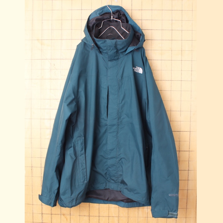 THE NORTH FACE ノースフェイス GORE-TEX ゴアテックス ジャケット グリーン メンズXL マウンテンパーカー アウトドア アメリカ古着