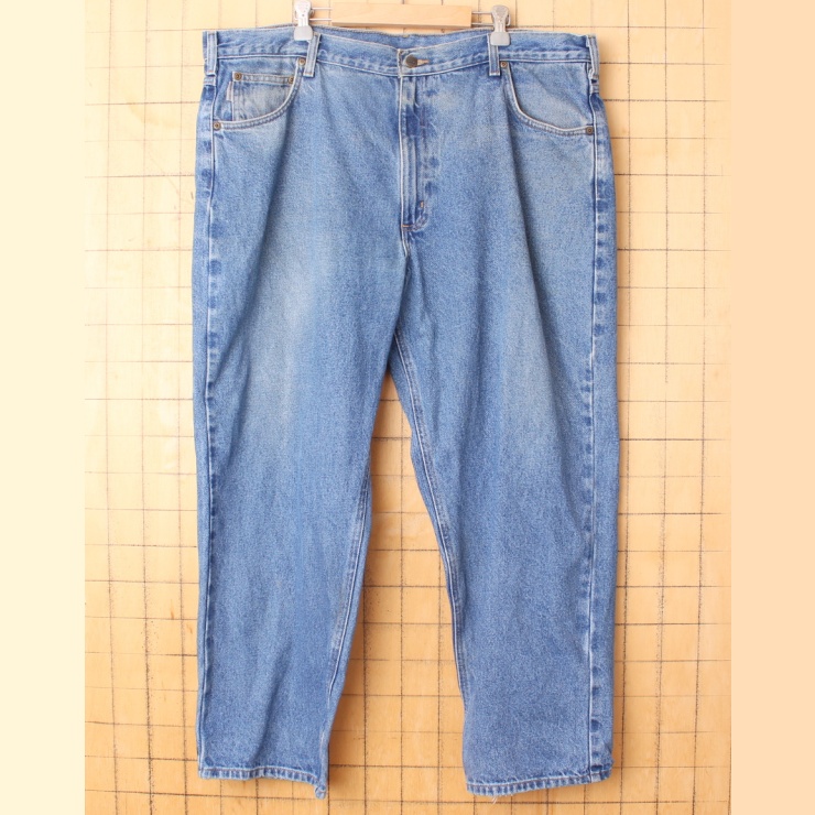 ビッグサイズ 90s USA carhartt カーハート デニム パンツ ブルー W42