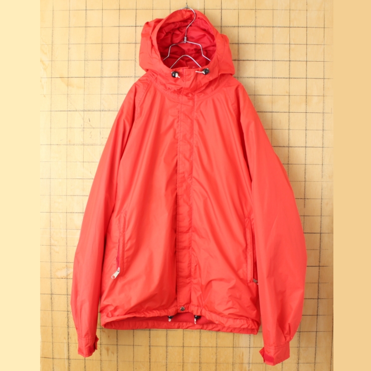 80s USA製 THE NORTH FACE ノースフェイス GORE-TEX マウンテンパーカー ナイロンジャケット フリースライナー レッド メンズL アメリカ古着