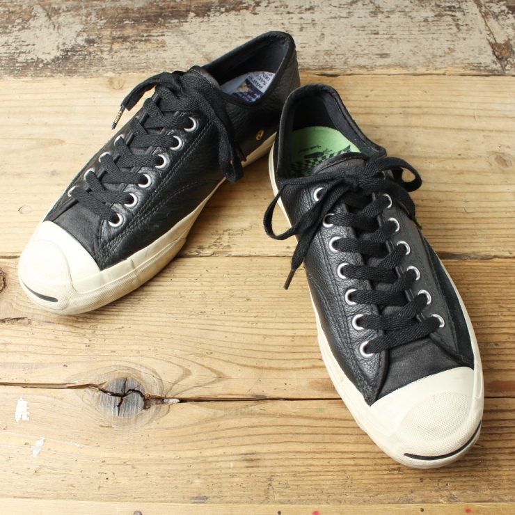 USA Converse Cons x Jenkem Jack Purcell Pro ジャックパーセルレザースケートボードシューズ 26cm ブラック スニーカー アメリカ古着