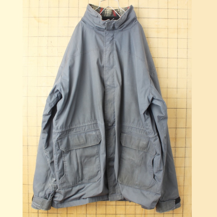 ビッグサイズ 80s 90s USA Woolrich ウールリッチ マウンテンパーカー ジャケット グレー メンズ2XL ウールライナー アメリカ古着