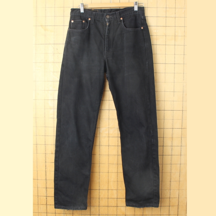 90s EURO Levis ユーロ リーバイス 615 04 ブラック カラー ジーンズ デニム パンツ W32 ヨーロッパ古着