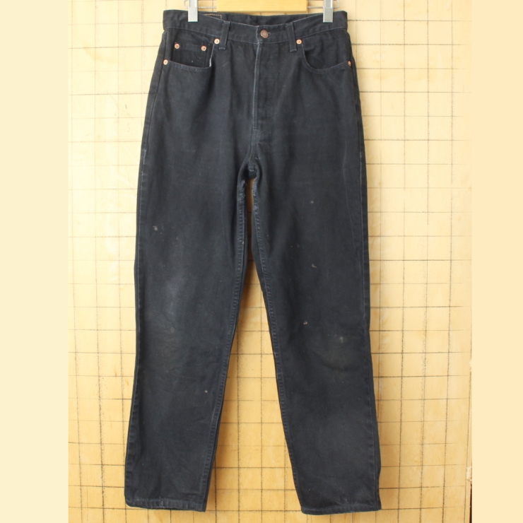 90s EURO Levis ユーロ リーバイス 891 02 ブラック カラー ジーンズ デニム パンツ W30相当 ヨーロッパ古着