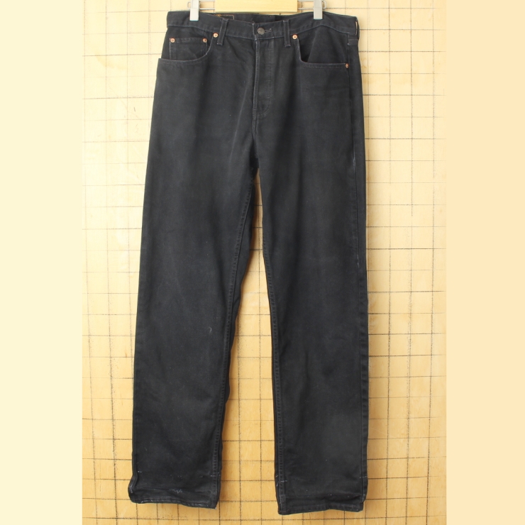 90s EURO Levis ユーロ リーバイス 618 02 ブラック カラー ジーンズ デニム パンツ W34 ヨーロッパ古着