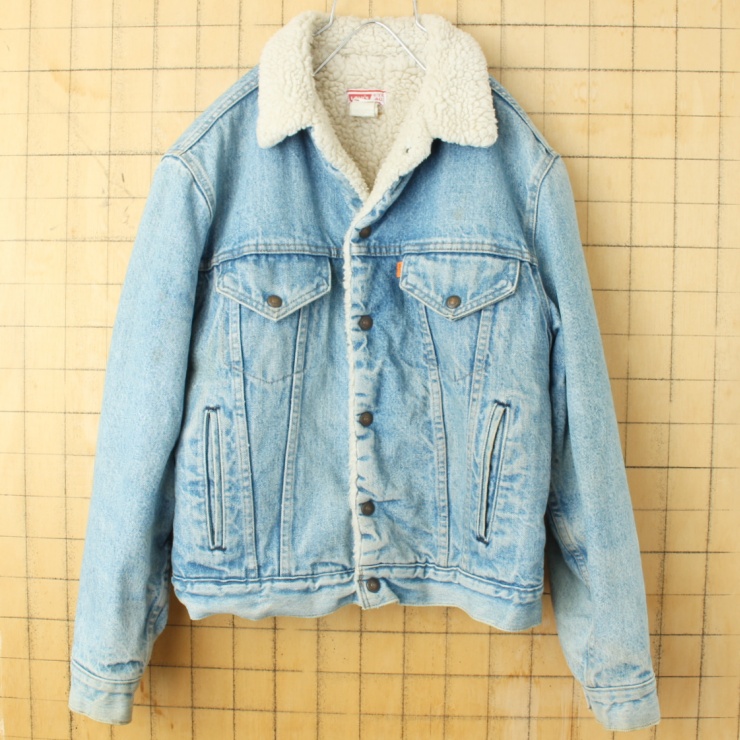 70s USA製 Levis リーバイス ボア デニム ジャケット サイズ40