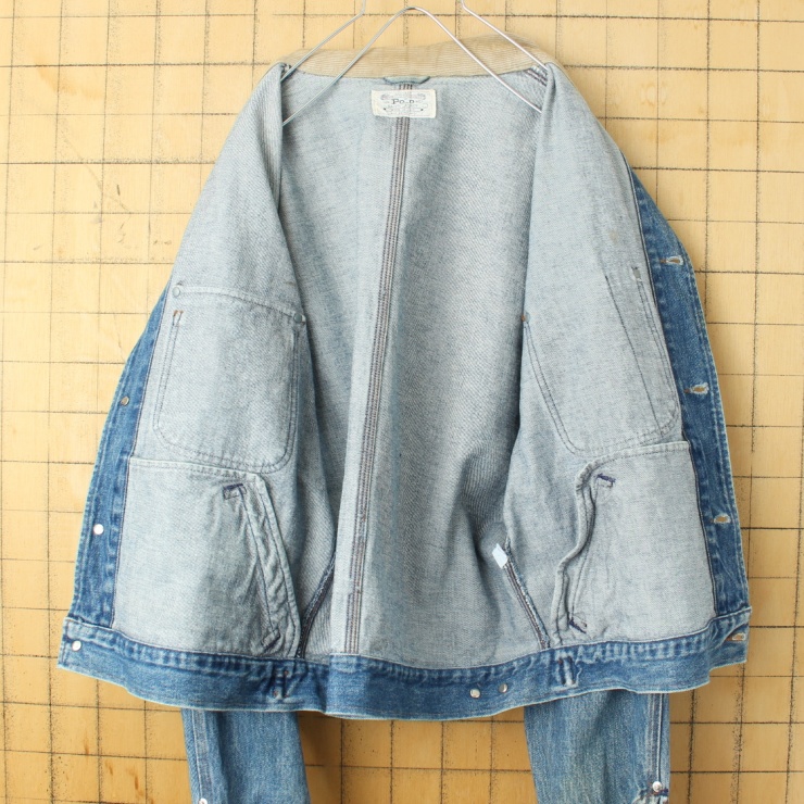 80s 90s USA製 POLO RALPH LAUREN デニムジャケット Gジャン