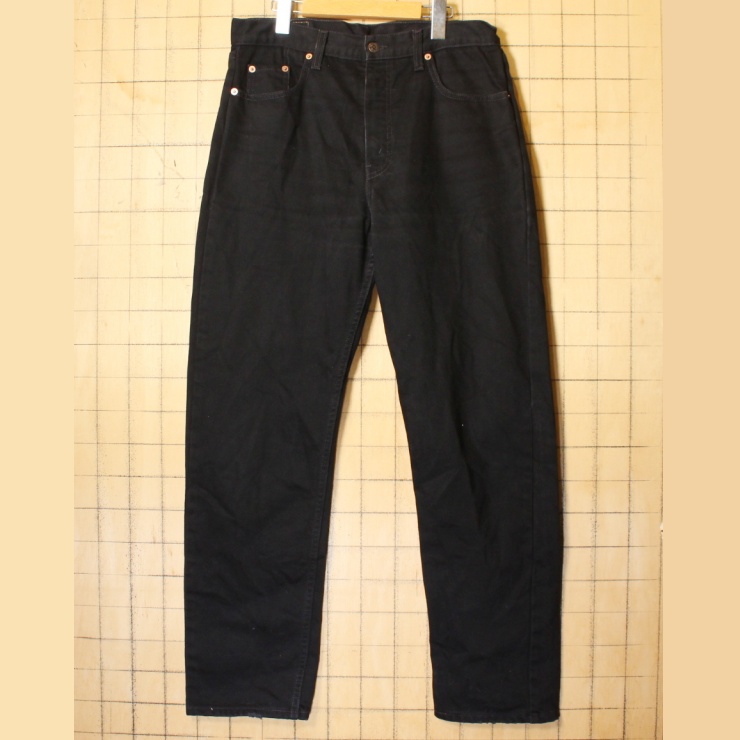 90s EURO Levis ユーロ リーバイス 615 02 ブラック カラー ジーンズ デニム パンツ W33 ヨーロッパ古着 020222ss130