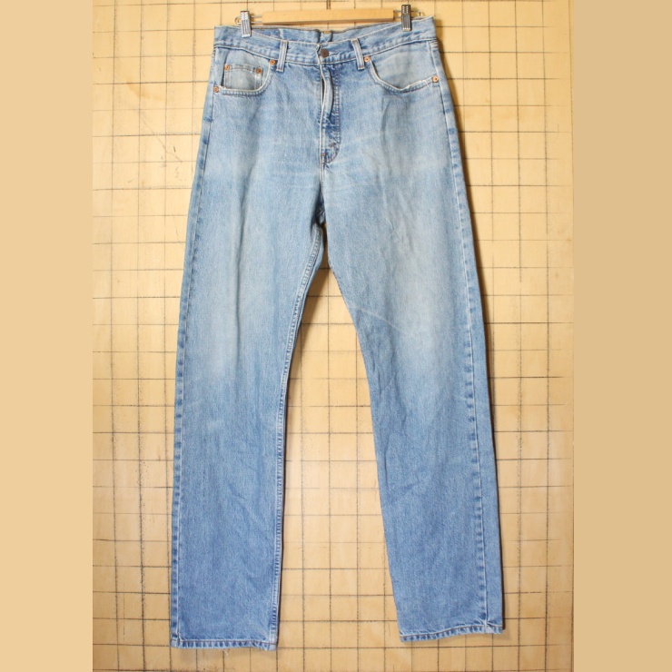 90s EURO Levis ユーロ リーバイス 615 02 ブルー ジーンズ デニム パンツ W33 ヨーロッパ古着 020222ss134