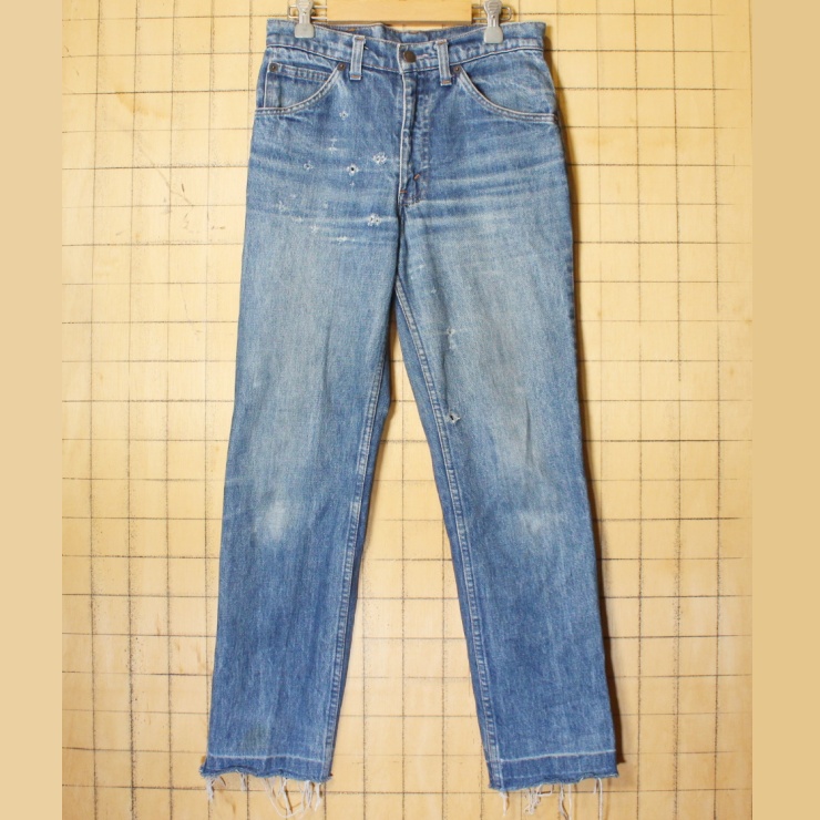 80s フランス製 EURO Levis ユーロ リーバイス 631 ブルー ジーンズ デニム パンツ W30 ヨーロッパ古着 020222ss138