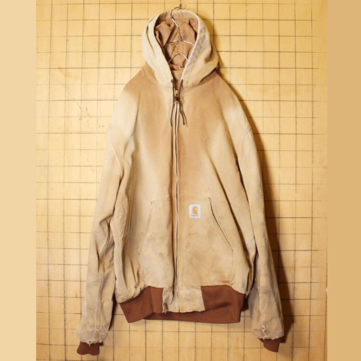 90s Carhartt カーハート フード付き ダックパーカー アクティブ