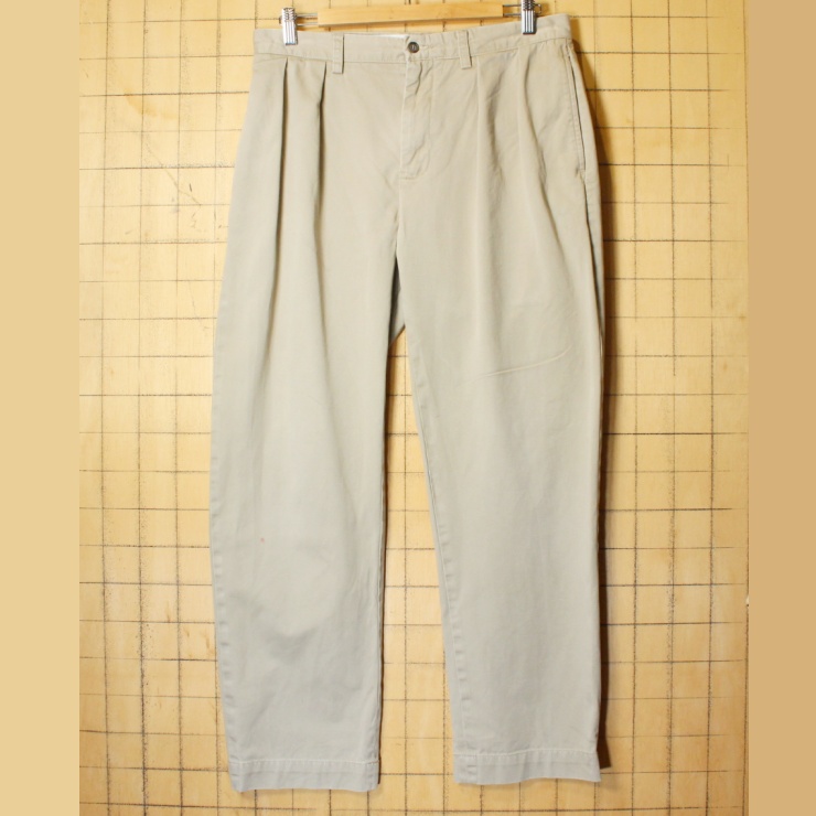 Polo Ralph Lauren ポロ ラルフローレン チノ パンツ 2タック ベージュ W31 アメリカ古着 020222ss42