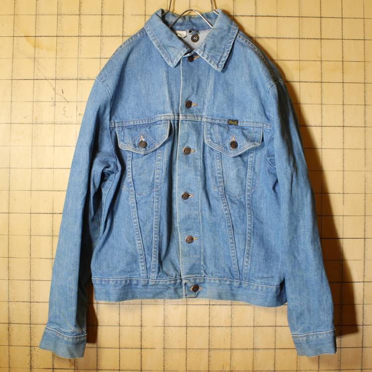 USA製 70s wrangler ラングラー デニム ジャケット メンズML相当 ブルー RANGE JACKET アメリカ古着