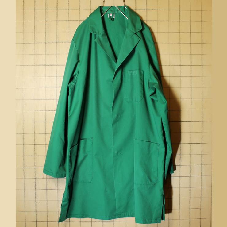 ドイツ 60s-70s ワーク コート ヨーロッパ古着 グリーン TREVIRA メンズML相当 ショップ ジャケット 021319ss13