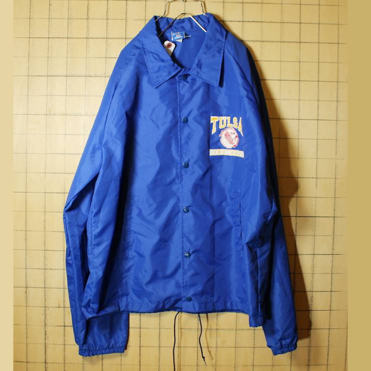 AUGUSTA vintage ナイロン スタジャン ブルゾン シルバー L