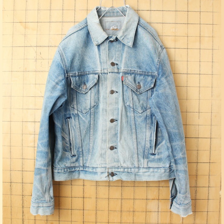 80s 90s USA製 Levis リーバイス 70506 デニム ジャケット 42相当 ポケット アメリカ古着