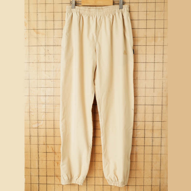 90s 00s USA adidas アディダス ナイロンパンツ イエロー メンズL アメリカ古着