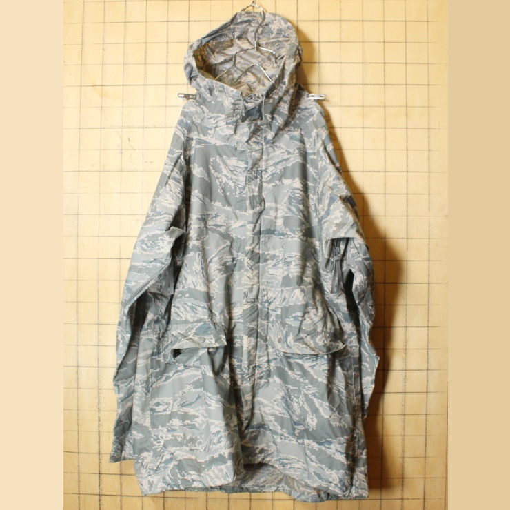 アメリカ空軍 PARKA IMPROVED RAINSUIT デジタルカモ ジャケット レインスーツ SMALL パーカー ミリタリー 米軍 古着