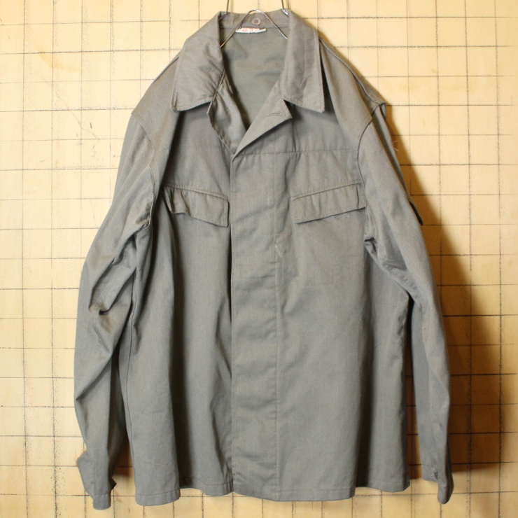 70s 80s 東ドイツ軍 フィールドジャケット メンズL相当 ミリタリー EURO ヨーロッパ古着 033122ss18