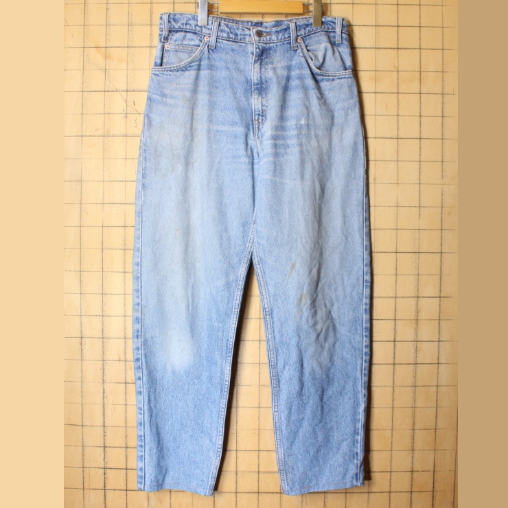 90s USA Levis リーバイス 550 ブルー ジーンズ デニム パンツ W34 アメリカ古着