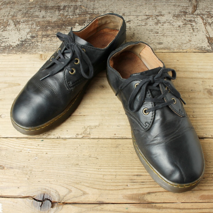 Dr.Martens CORONADO ドクターマーチン レザー 3ホール シューズ 27cm UK8 ブラック AirWair 本革 ビジネス 古着