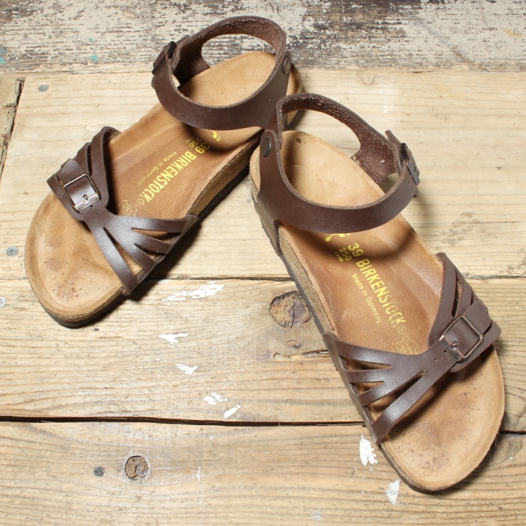 BIRKENSTOCK ビルケンシュトック サンダル 25cm BALI バリ ナロー ドイツ製 ブラウン ヨーロッパ古着 022523ss97