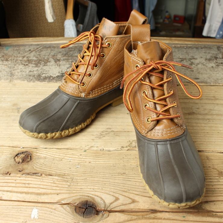 USA製 LLBean ビーンブーツ 5ホール 6インチ 24.5cm相当 レザー ハンティング エルエルビーン アメリカ古着