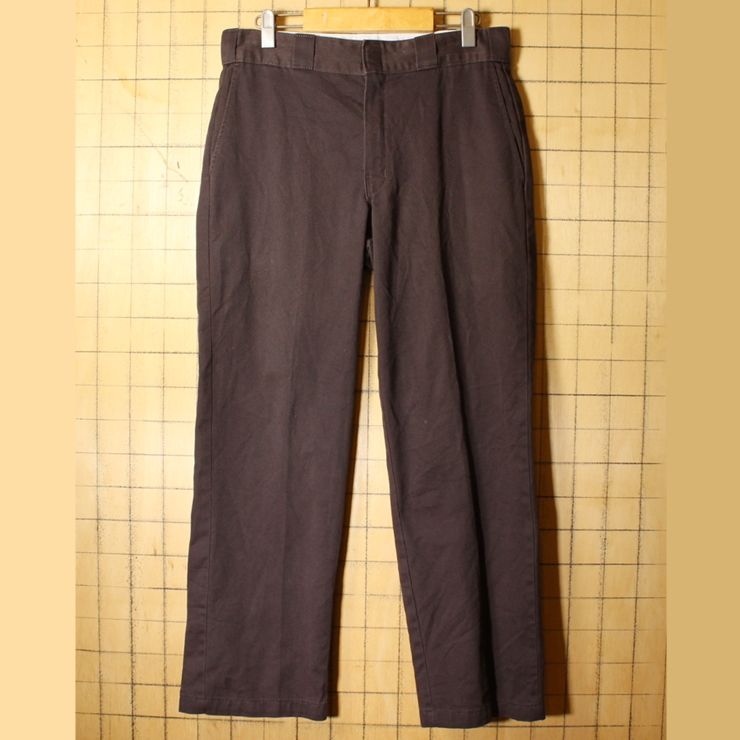 Dickies ディッキーズ 874 ワーク パンツ ブラウン W32 アメリカ古着