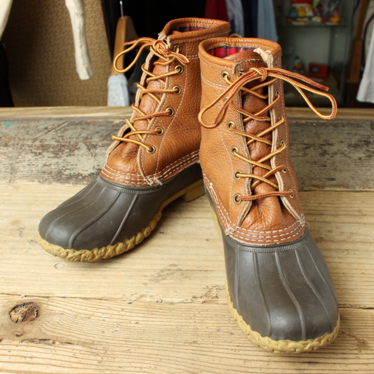 USA製 LLBean ビーンブーツ 6ホール 8インチ 25cm相当 レザー ハンティング エルエルビーン アメリカ古着