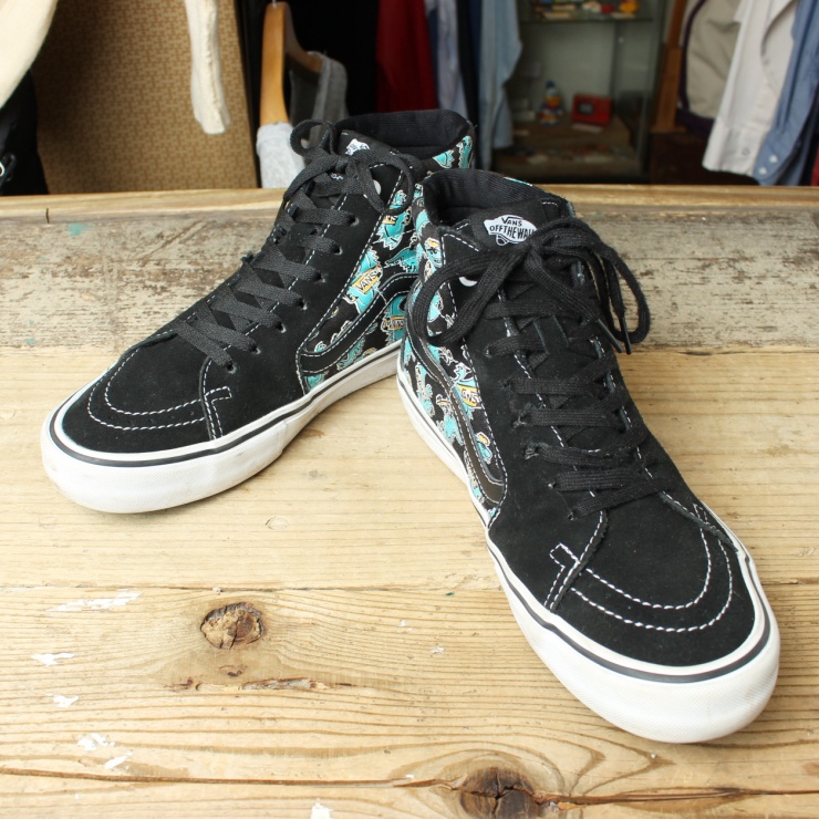 USA VANS バンズ SK8-HI PRO VANOSAUR スニーカー シューズ メンズ28cm ブラック スケートハイ アメリカ古着
