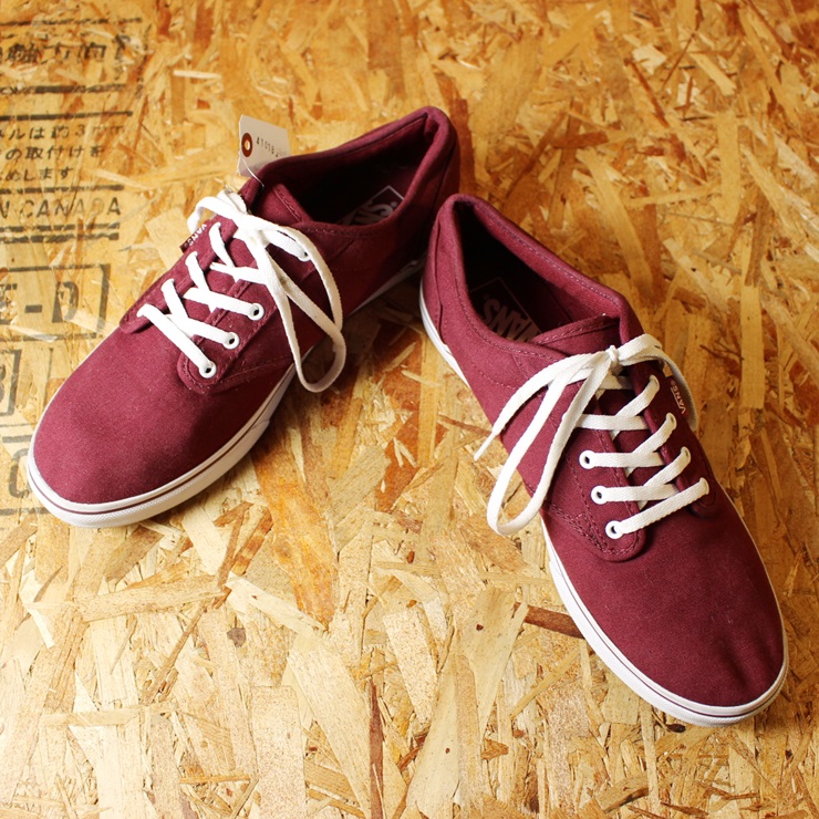 Vans バンズ Atwood スニーカー エンジ レッド 古着 レディースUS10 26.5cm ヴァンズ アトウッド