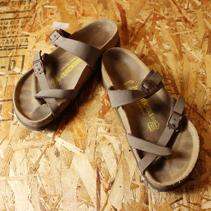 BIRKENSTOCK ビルケンシュトック TABORA タボラ ドイツ製 古着 ベージュ コンフォート サンダル 24.5cm