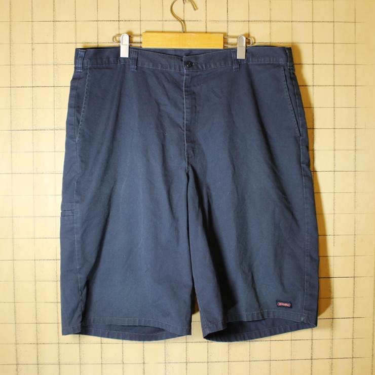 Dickies ディッキーズ 古着 ワーク ショートパンツ W40相当 ネイビー ショーツ 短パン ビッグサイズ