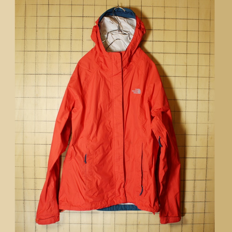 THE NORTH FACE ノースフェイス HYVENT2.5L ナイロン ジャケット レッド レディースM マウンテンパーカー 古着