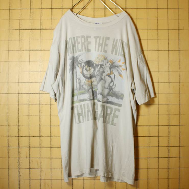 USA製 JUNK FOOD Where the Wild Things Are プリント 半袖 Tシャツ グレー メンズXL 古着