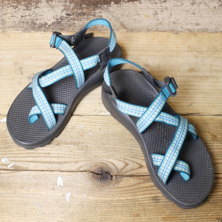 USA製 Chaco チャコ ブルー レディース Z2 スポーツサンダル 26cm vibramソール アウトドア アメリカ古着