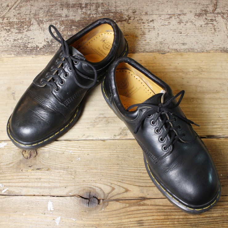 ENGLAND製 Dr.Martens 8053 ドクターマーチン レザー 5ホール シューズ 29cm UK10 ブラック 本革 ビジネス 古着 051122ss142