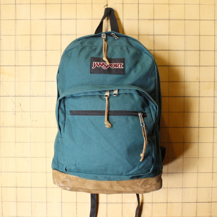 USA JANSPORT ジャンスポーツ リュックサック グリーン アウトドア バックパック アメリカ古着 051122ss156