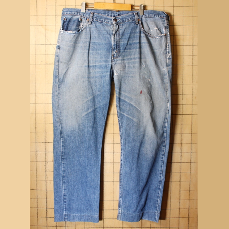 ビッグサイズ EURO Levis ユーロ リーバイス 751 ブルー ジーンズ デニム パンツ W42 青 ヨーロッパ古着