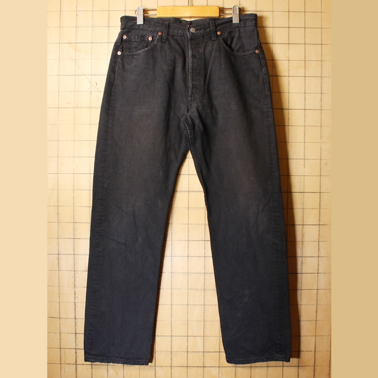 90s EURO Levis ユーロ リーバイス 501 ブラック ジーンズ デニム パンツ W34 ヨーロッパ古着 062321ss144