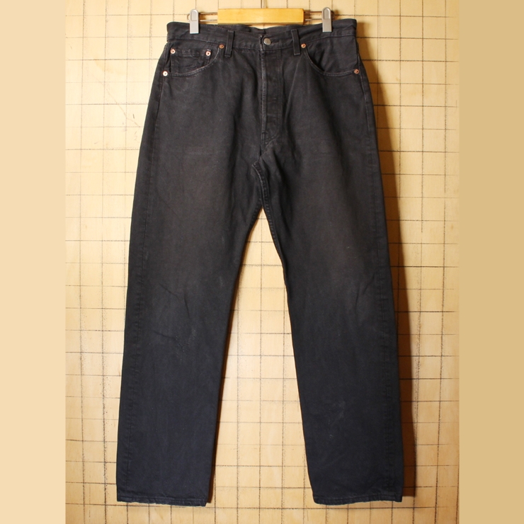 90s EURO Levis ユーロ リーバイス 501 ブラック ジーンズ デニム パンツ W34 ヨーロッパ古着 062321ss144