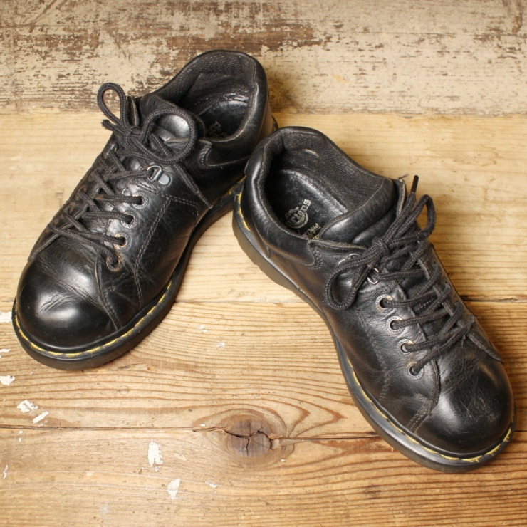 イングランド製 Dr.Martens 8312 ドクターマーチン レザー ワーク シューズ 26cm UK7 ブラック AirWair 本革 ドレス ビジネス 古着