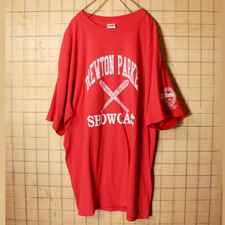 GILDAN BREWTON PARKER 両面プリント Tシャツ レッド 赤 メンズXL アメリカ古着