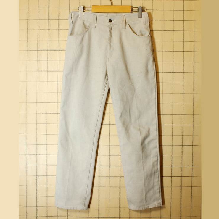 80s リーバイス Levi's STA-PREST スタプレ 古着 ベージュ パンツ W30相当 スラックス