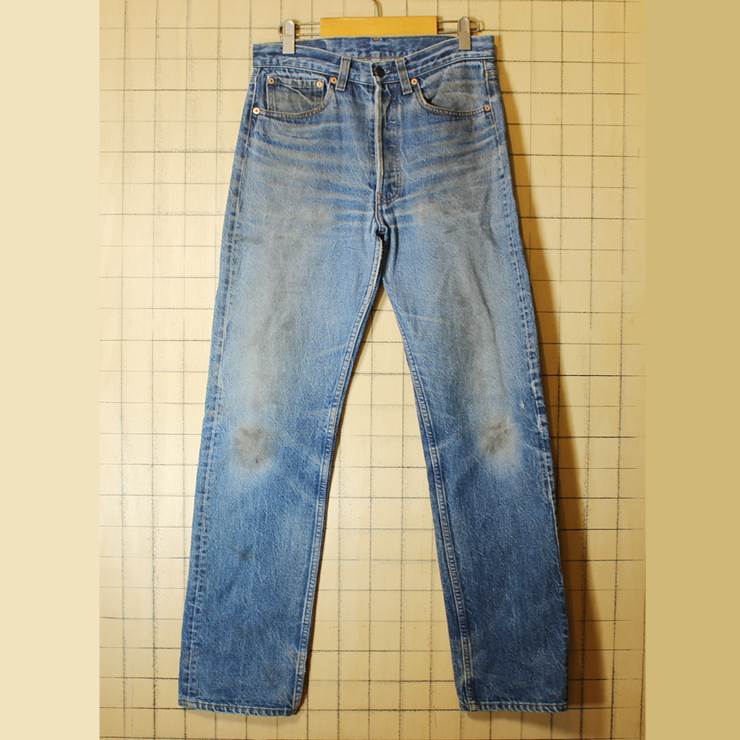 USA製 古着 Levis リーバイス 501xx ジーンズ デニム パンツ ブルー W32 ss90