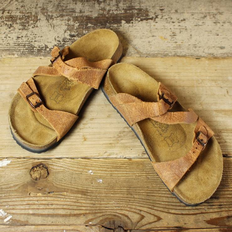 Birki's サンダル 24.5cm レギュラー ドイツ製 ブラウン BIRKENSTOCK ビルケンシュトック 古着 070220ss101