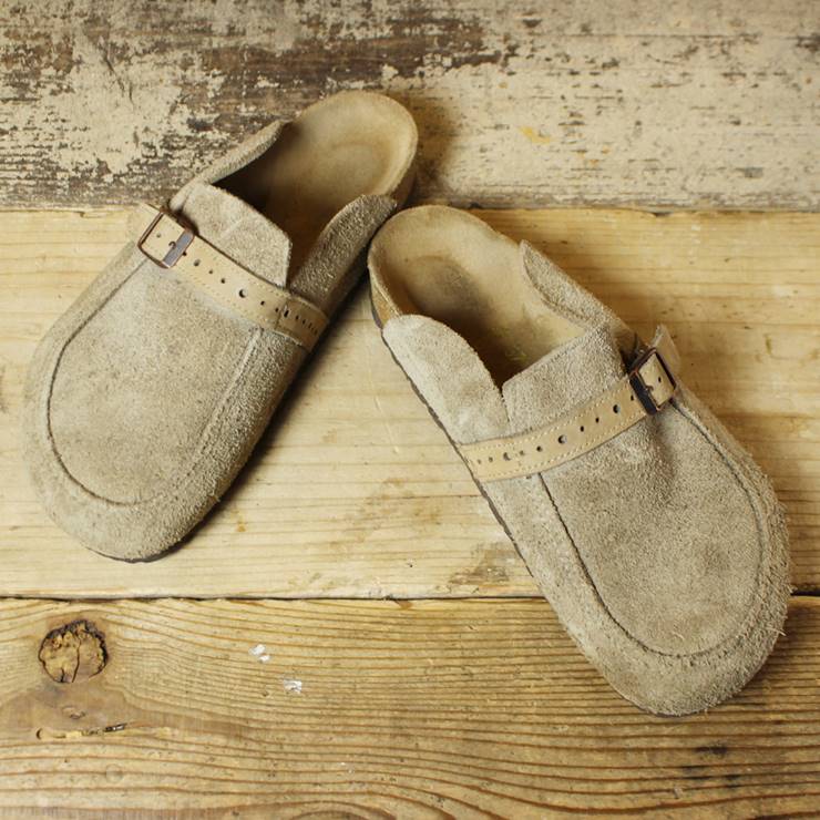 BIRKENSTOCK ビルケンシュトック サンダル 24cm ボストンタイプ レギュラー ドイツ製 ベージュ 古着 070220ss105