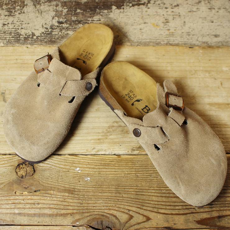 Betula BIRKENSTOCK ビルケンシュトック サンダル 24cm ボストンタイプ ナロー ベージュ 古着 070220ss106