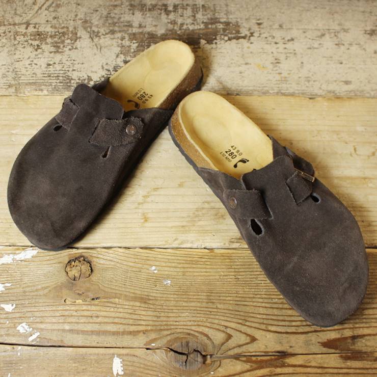 Betula BIRKENSTOCK ビルケンシュトック サンダル 28cm Boston ボストン ナロー ブラウン 古着 070220ss85