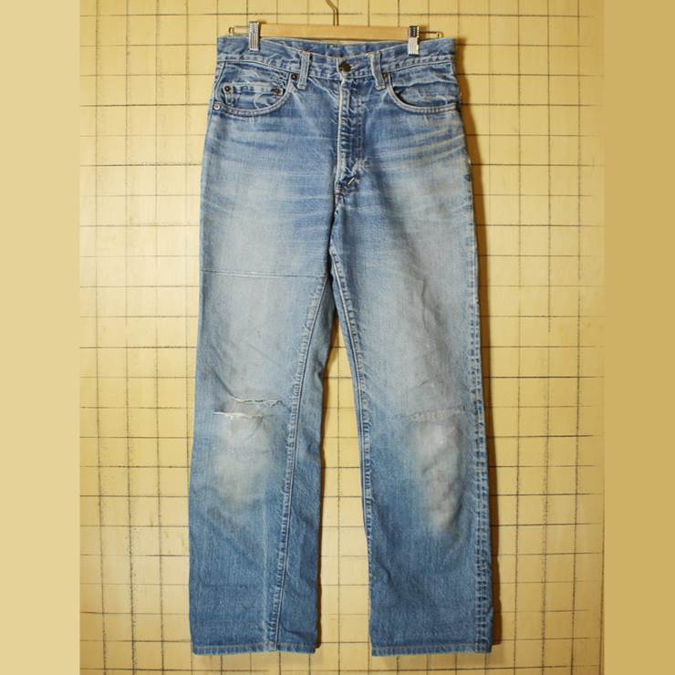 USA製 60s 70s Levis 505 リーバイス デニムパンツ ジーンズ ブルー W31相当 TALON 66前期 古着