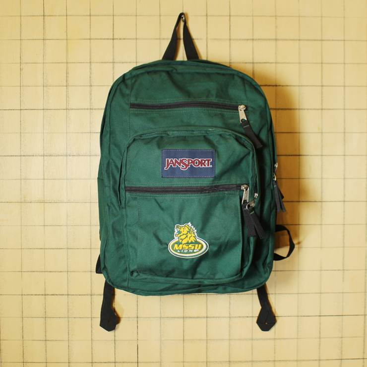 JANSPORT ジャンスポーツ ビッグキャンパス ビッグスチューデント リュックサック グリーン 緑 バックパック デイパック 古着 070319ss30